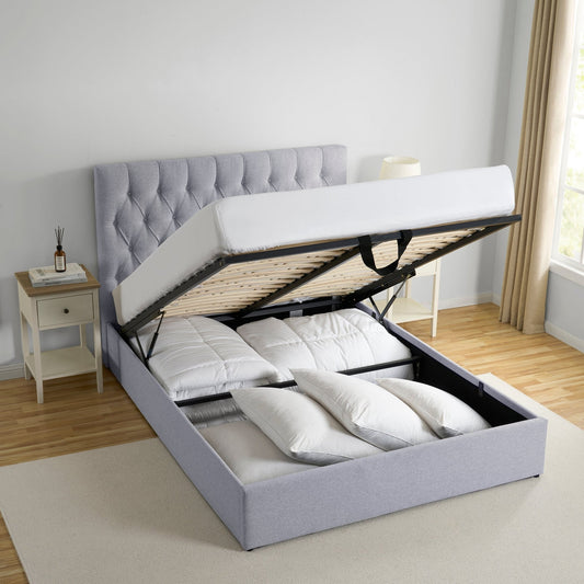 Middleton Ottoman Storage Bed - Grey - DUSK