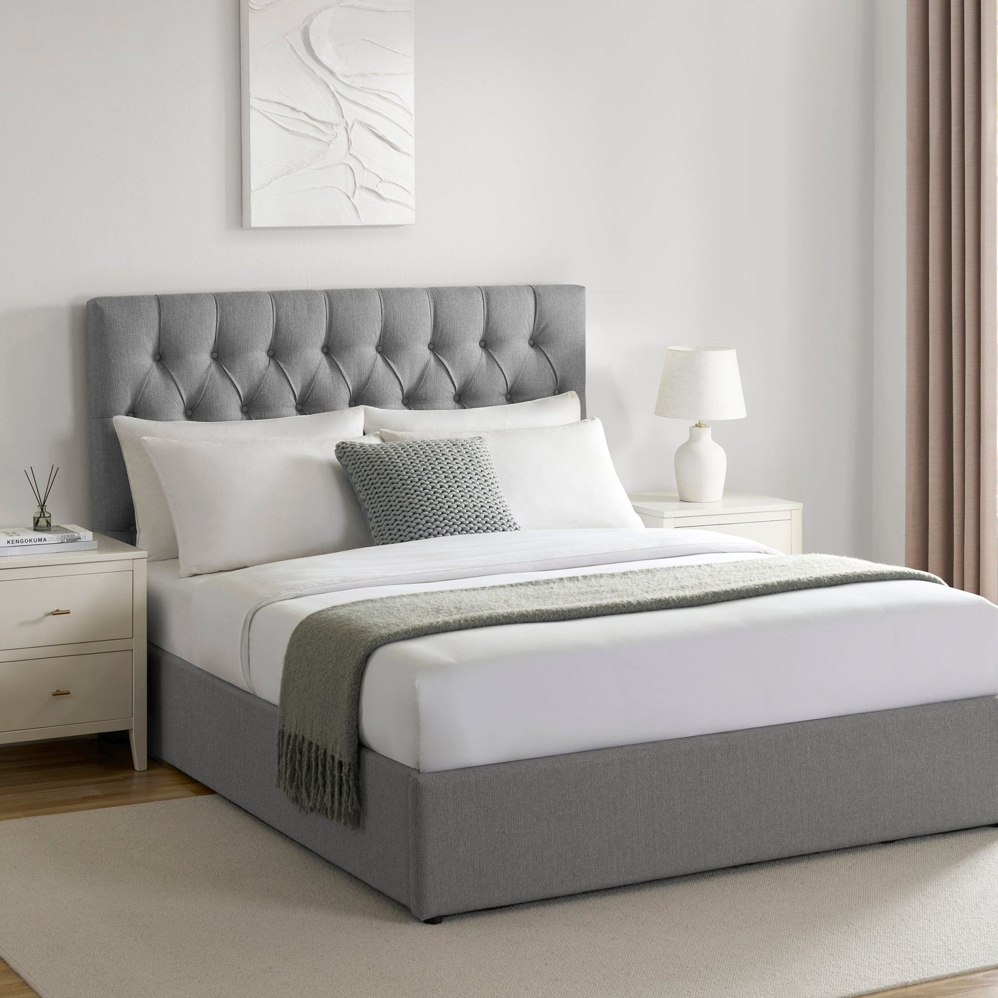 Middleton Ottoman Storage Bed - Mid Grey - DUSK