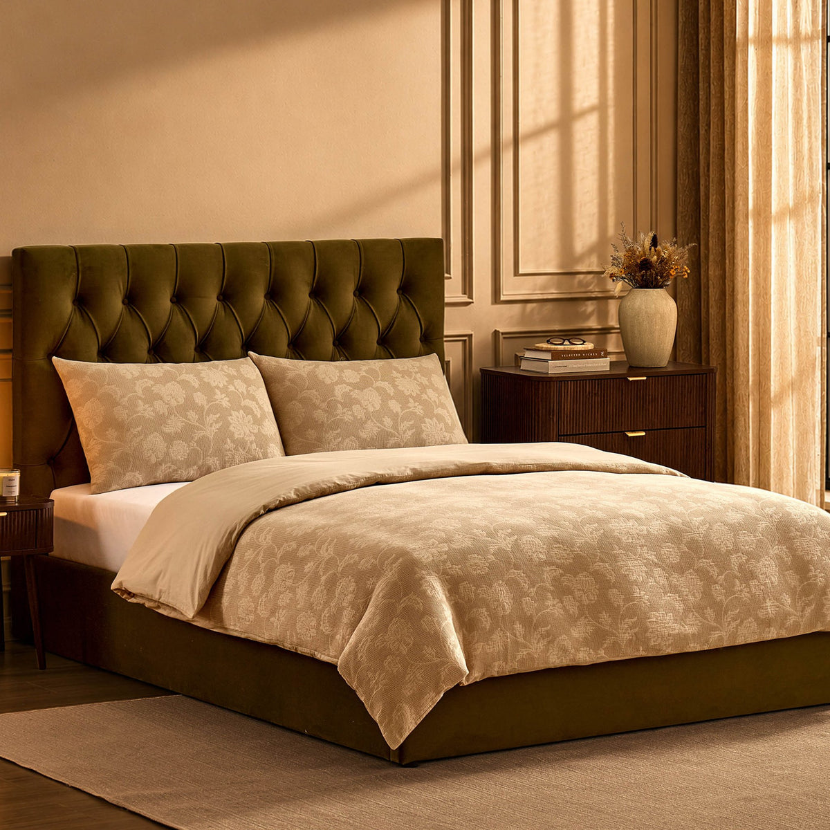 Middleton Ottoman Storage Bed - Muted Moss - DUSK