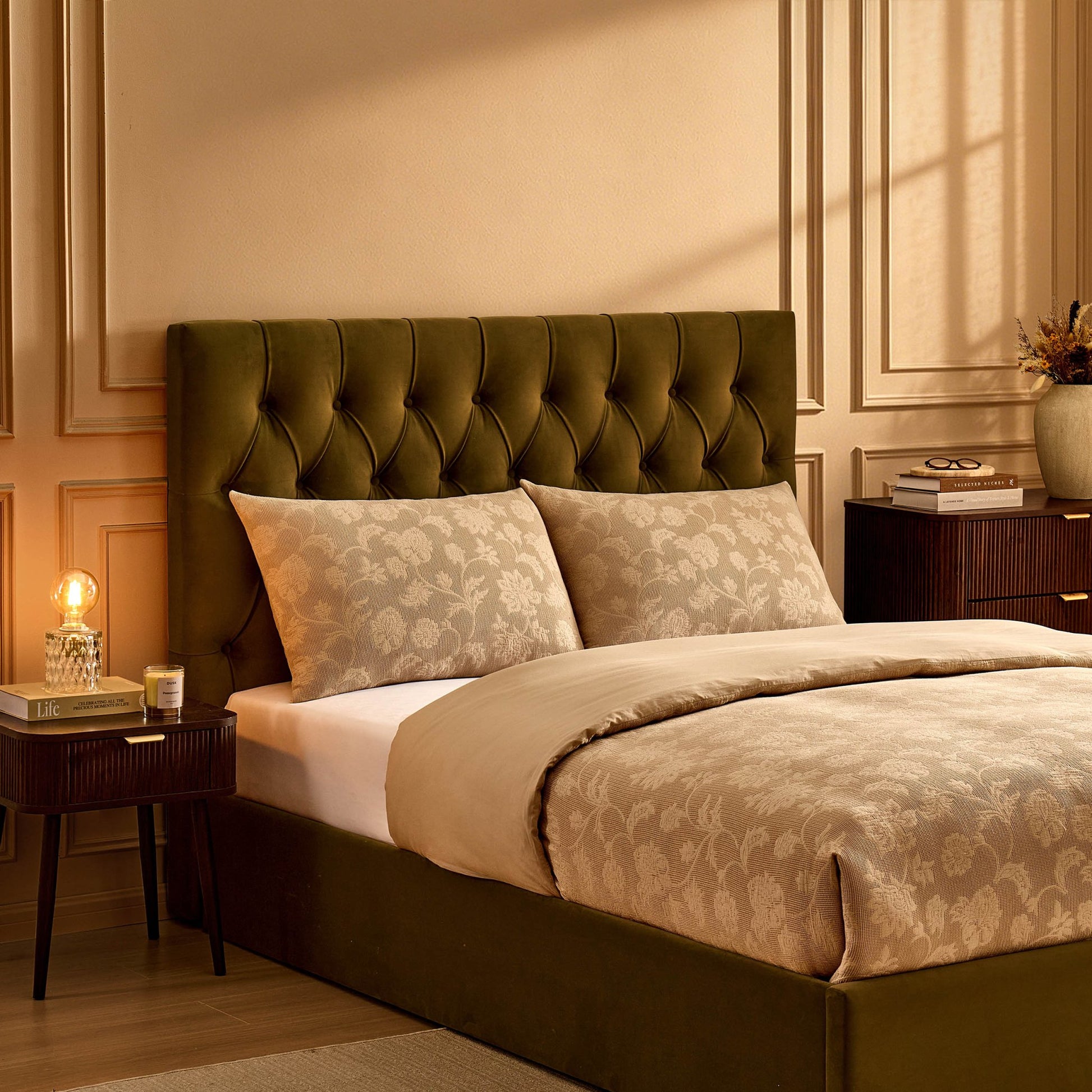 Middleton Ottoman Storage Bed - Muted Moss - DUSK