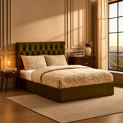 Middleton Ottoman Storage Bed - Muted Moss - DUSK