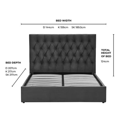Middleton Ottoman Storage Bed - Muted Moss - DUSK