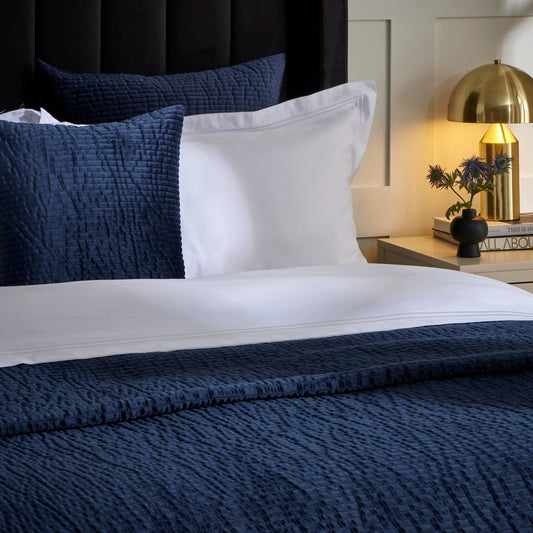 Milan Textured Matte - Bedspread - Midnight - DUSK