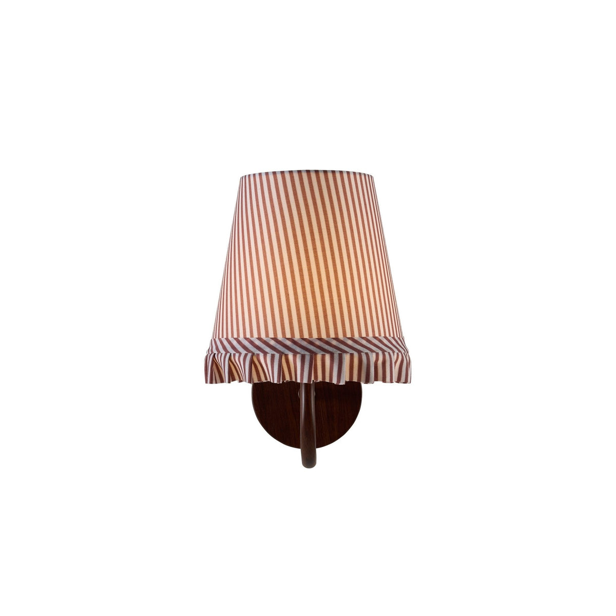 Millie Frill Stripe Shade Rechargeable Wall Light - Deep Red - DUSK