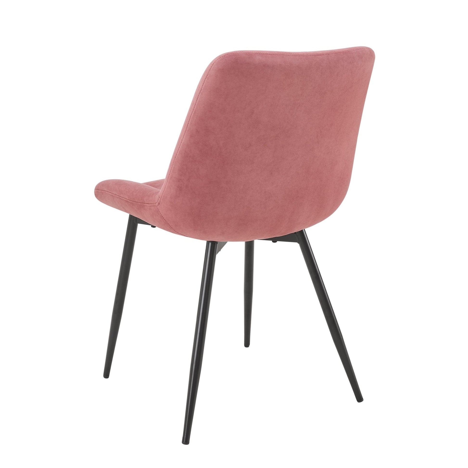 Millie Set of 2 Dining Chairs - Velvet - Pink - DUSK