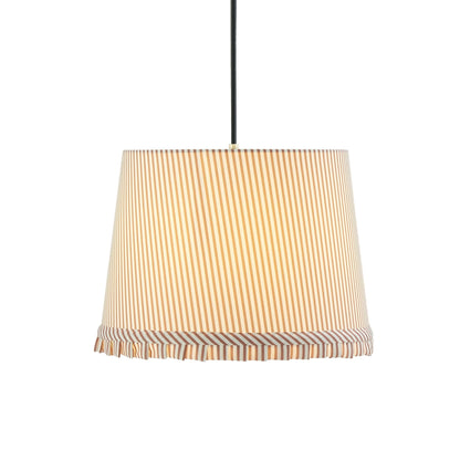 Millie Stripe Frill Edge Ceiling Shade - Natural - DUSK