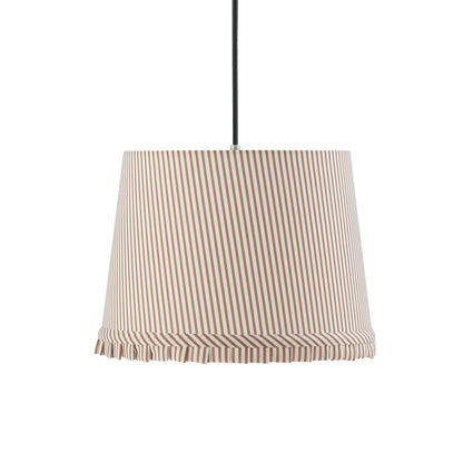 Millie Stripe Frill Edge Ceiling Shade - Natural - DUSK
