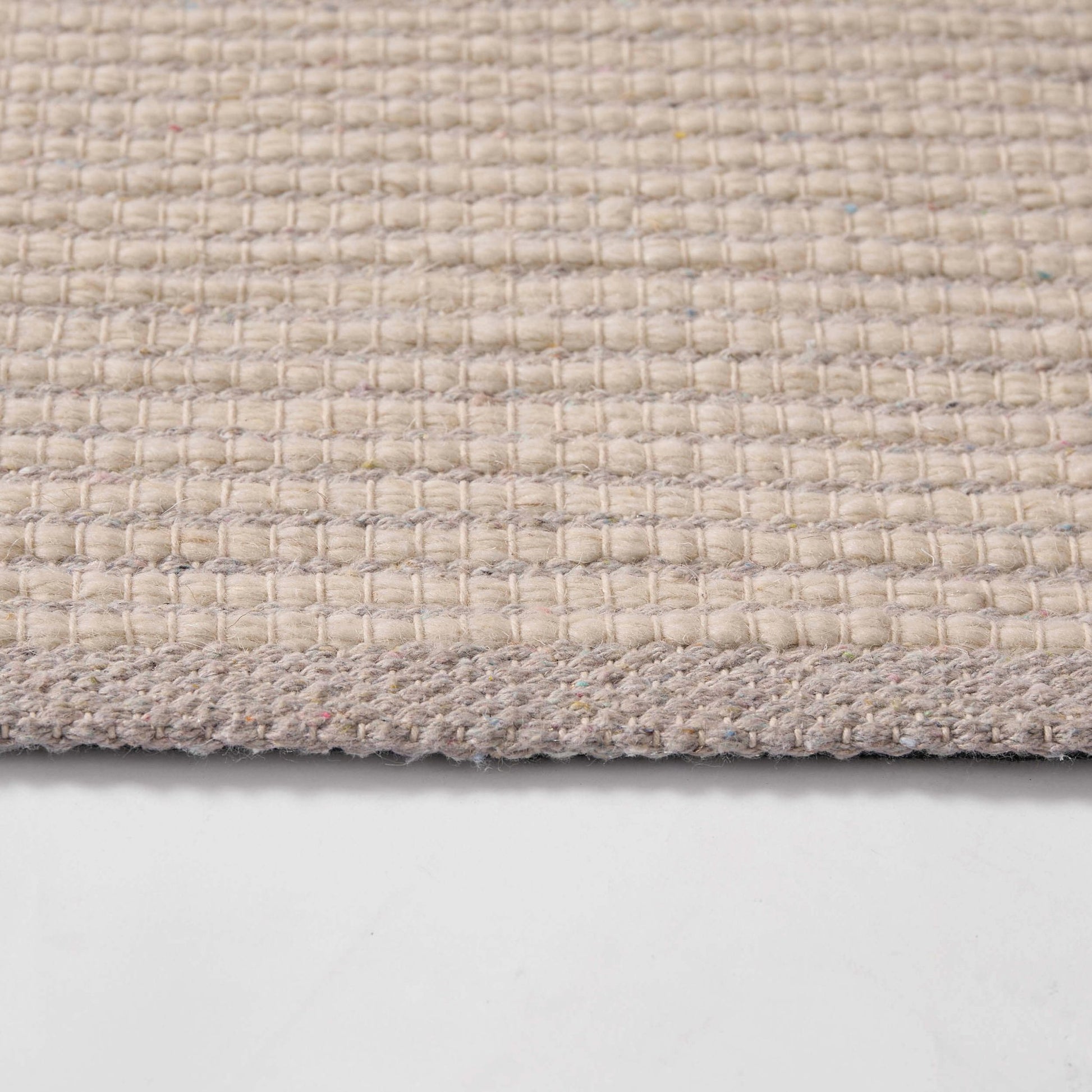 Milo Handwoven Stripe Rug - Light Grey - DUSK