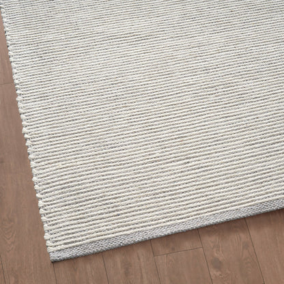 Milo Handwoven Stripe Rug - Light Grey - DUSK