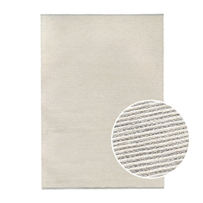 Milo Handwoven Stripe Rug - Light Grey - DUSK