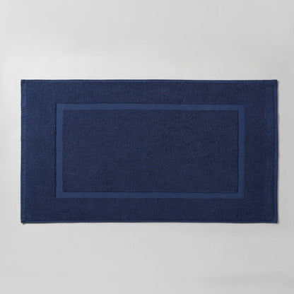 Milos Plain Picture Frame Bath Mat - Dark Royal Blue - DUSK