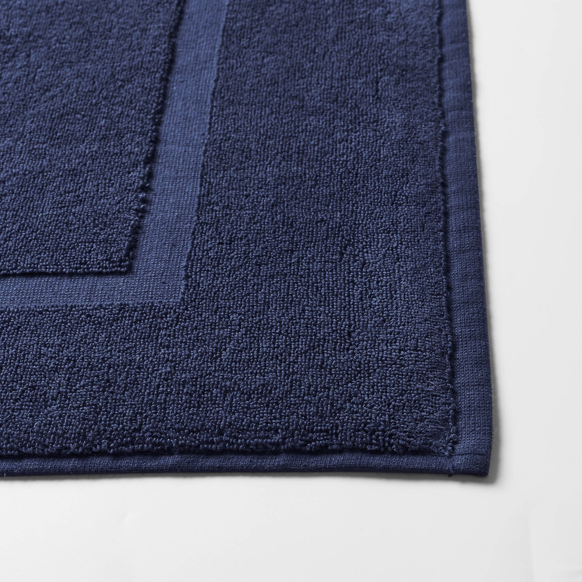 Milos Plain Picture Frame Bath Mat - Dark Royal Blue - DUSK