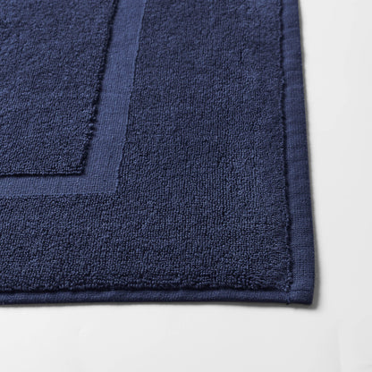 Milos Plain Picture Frame Bath Mat - Dark Royal Blue - DUSK