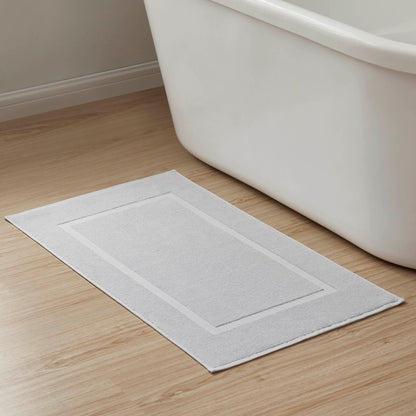 Milos Plain Picture Frame Bath Mat - Dove Grey - DUSK