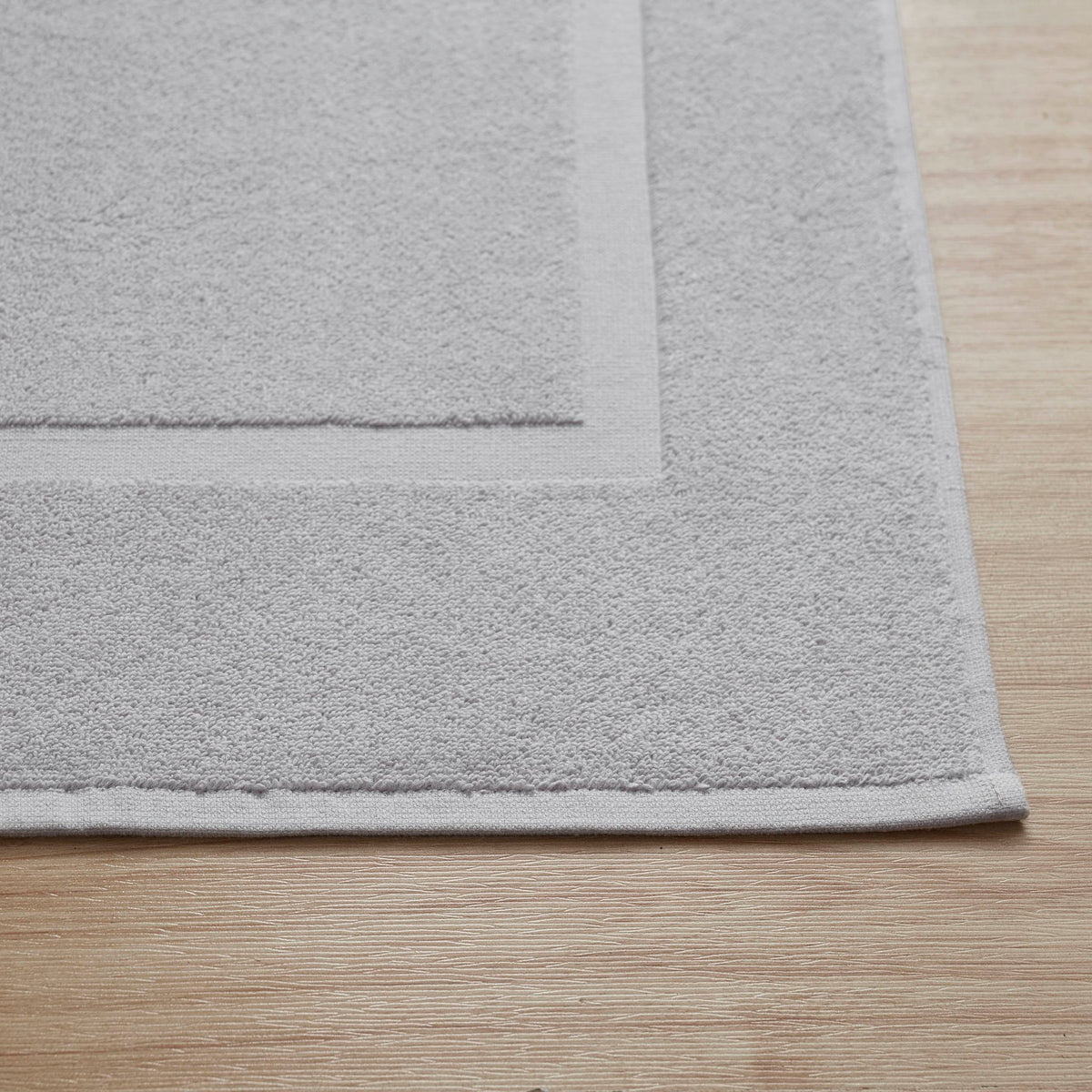 Milos Plain Picture Frame Bath Mat - Dove Grey - DUSK
