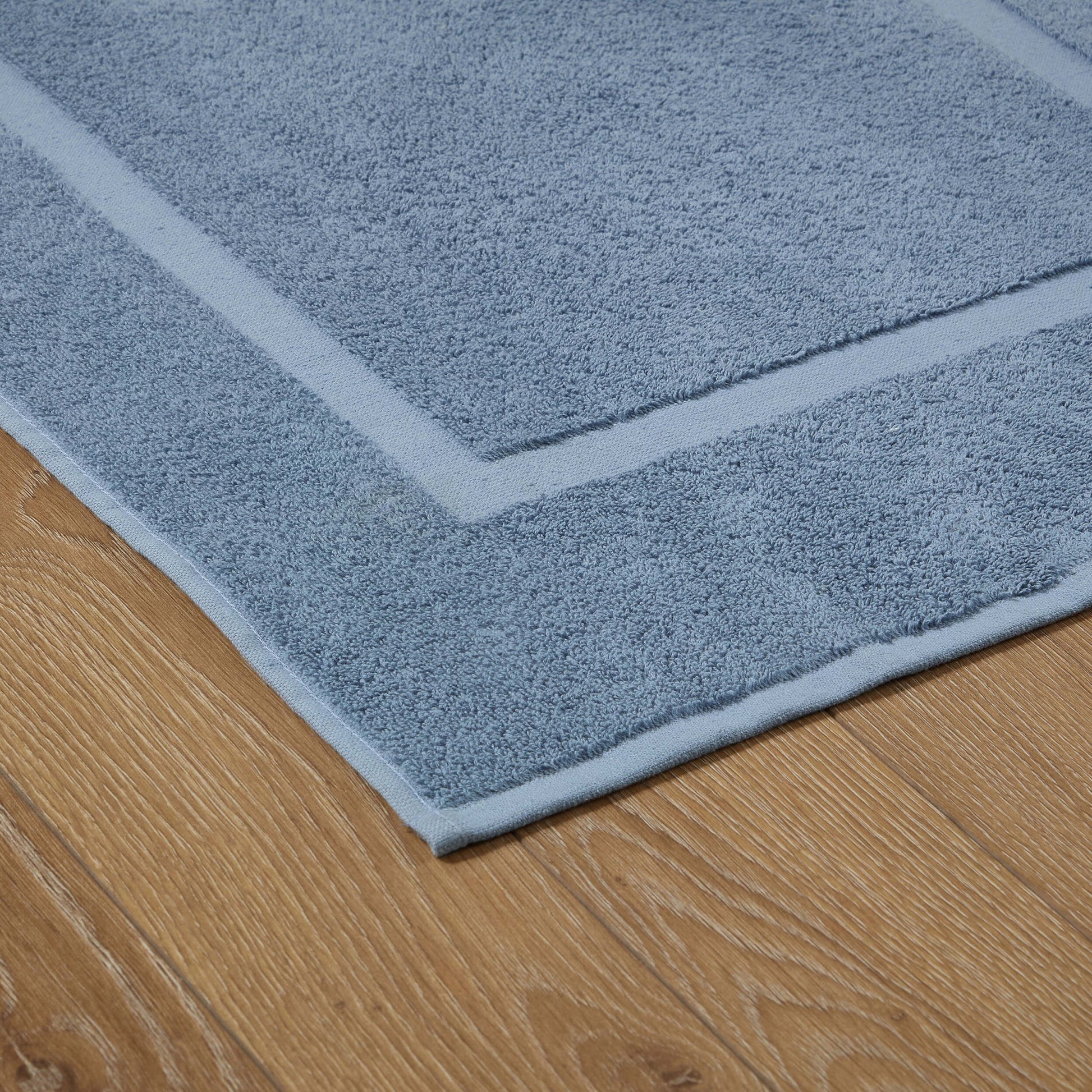 Milos Plain Picture Frame Bath Mat - French Blue - DUSK