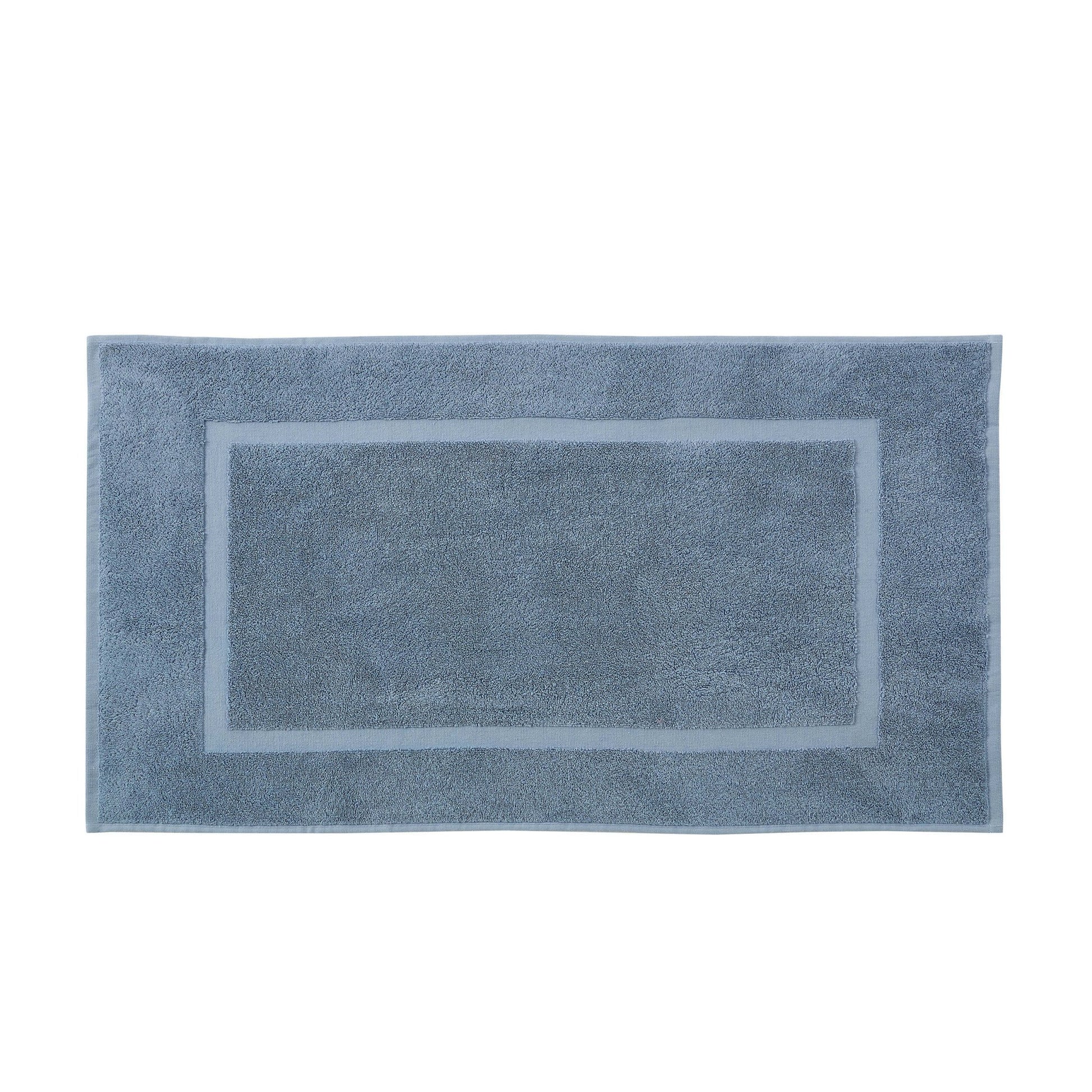 Milos Plain Picture Frame Bath Mat - French Blue - DUSK