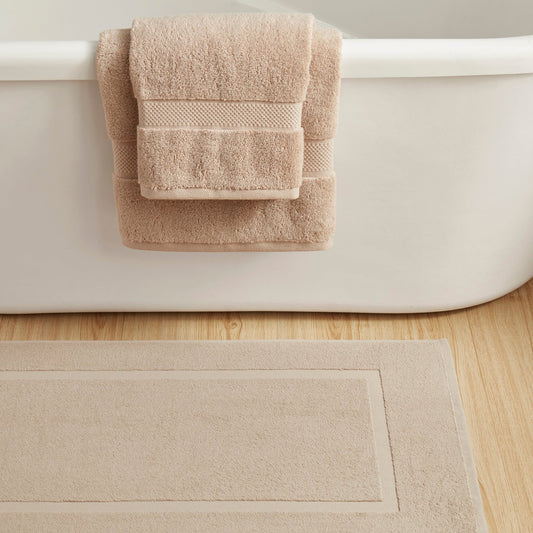 Milos Plain Picture Frame Bath Mat - Natural - DUSK