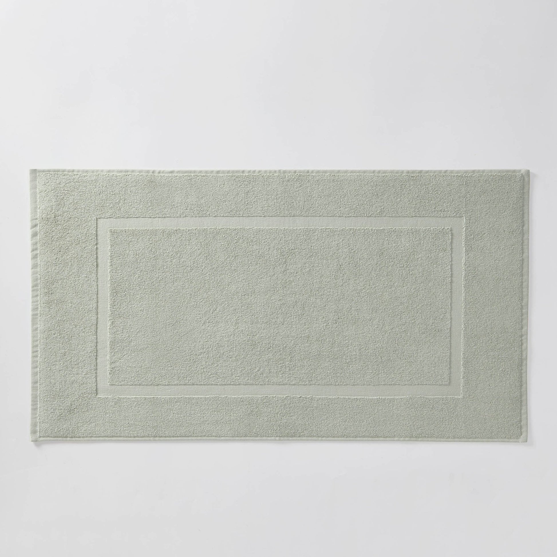 Milos Plain Picture Frame Bath Mat - Olive - DUSK
