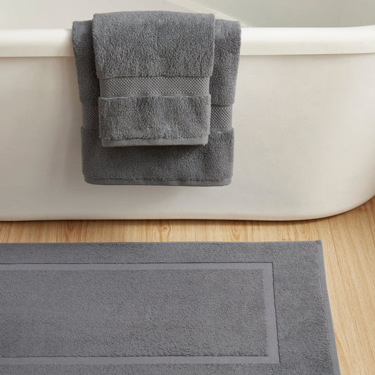 Milos Plain Picture Frame Bath Mat - Slate - DUSK