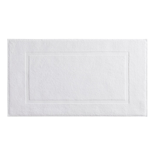 Milos Plain Picture Frame Bath Mat - White - DUSK