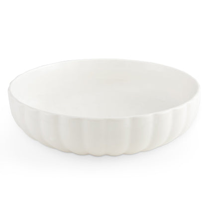 Mira Scalloped Serving Bowl - Off White - DUSK