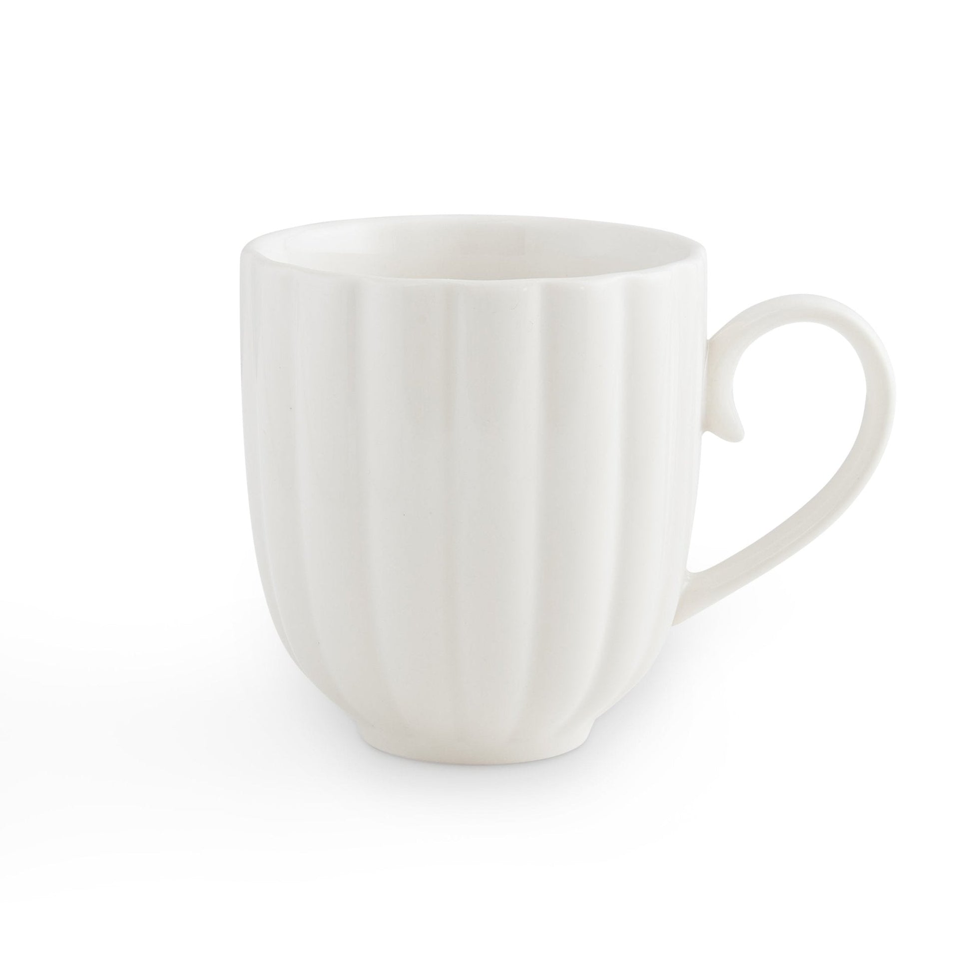 Mira Scalloped Set of 2 Mugs - Off White - DUSK