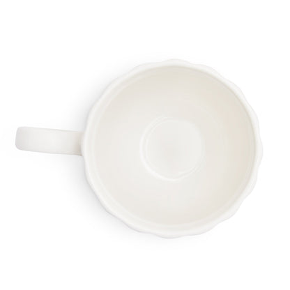 Mira Scalloped Set of 2 Mugs - Off White - DUSK