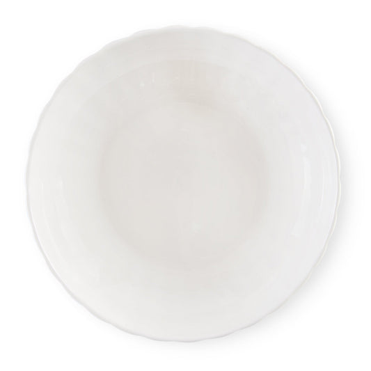 Mira Scalloped Set of 4 Pasta Bowls - Off White - DUSK