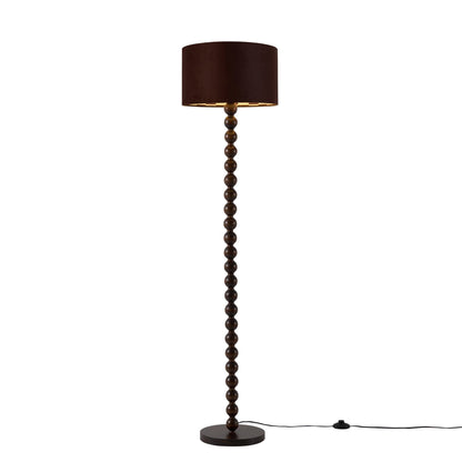 Mix and Match Bobbin Floor Lamp - Dark Wood - DUSK