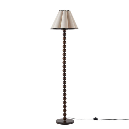 Mix and Match Bobbin Floor Lamp - Dark Wood - DUSK