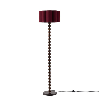 Mix and Match Bobbin Floor Lamp - Dark Wood - DUSK
