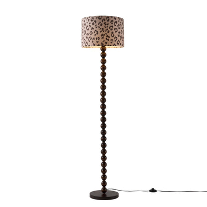 Mix and Match Bobbin Floor Lamp - Dark Wood - DUSK