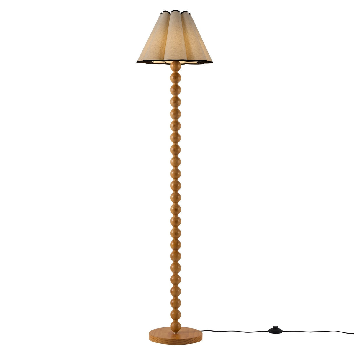 Mix and Match Bobbin Floor Lamp - Light Wood - DUSK