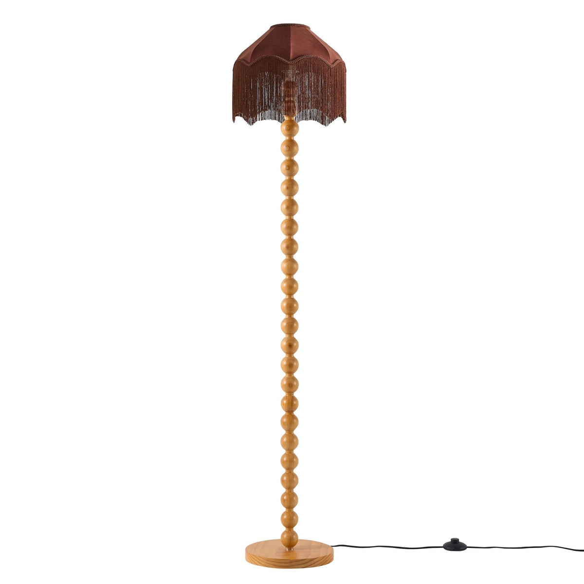 Mix and Match Bobbin Floor Lamp - Light Wood - DUSK