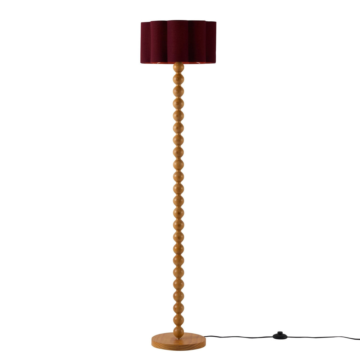 Mix and Match Bobbin Floor Lamp - Light Wood - DUSK
