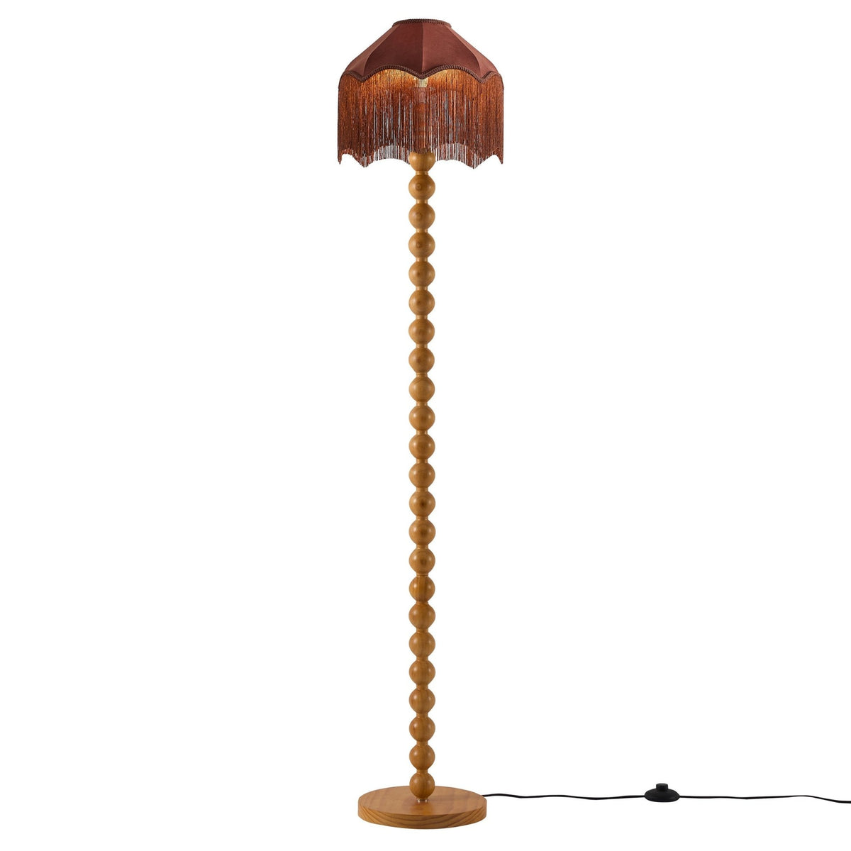 Mix and Match Bobbin Floor Lamp - Light Wood - DUSK