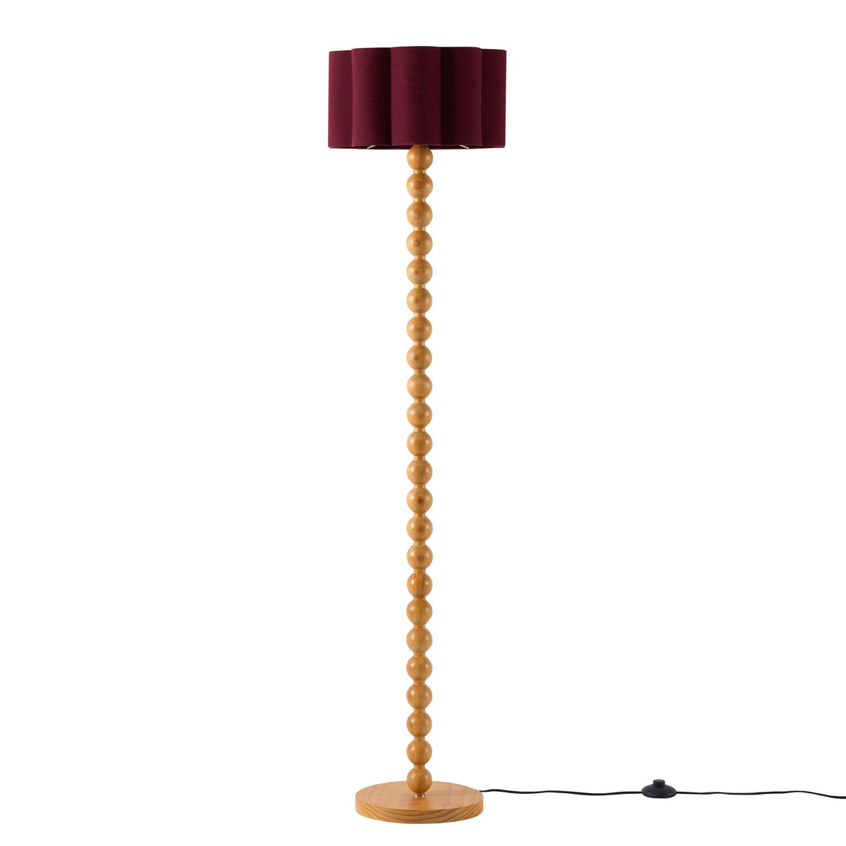Mix and Match Bobbin Floor Lamp - Light Wood - DUSK