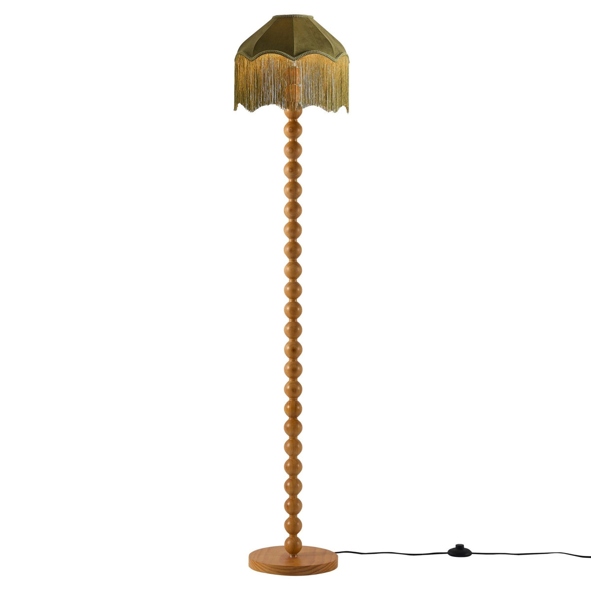 Mix and Match Bobbin Floor Lamp - Light Wood - DUSK