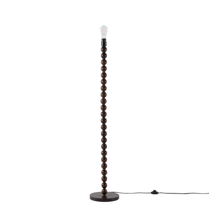 Mix and Match Floor Lamp Base Bobbin - Dark Wood - DUSK
