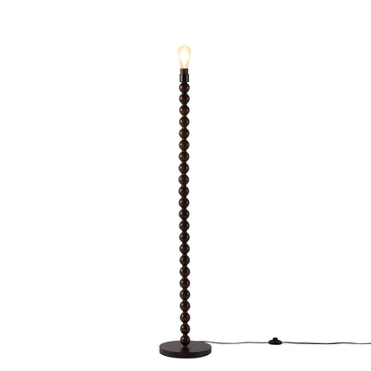 Mix and Match Floor Lamp Base Bobbin - Dark Wood - DUSK