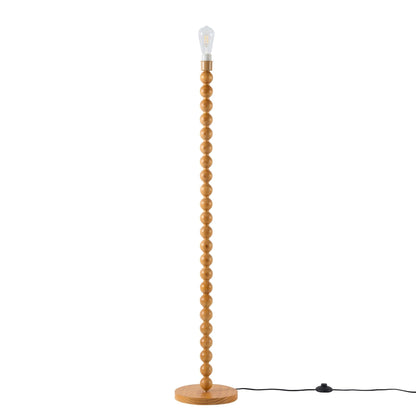 Mix and Match Floor Lamp Base Bobbin - Light Wood - DUSK