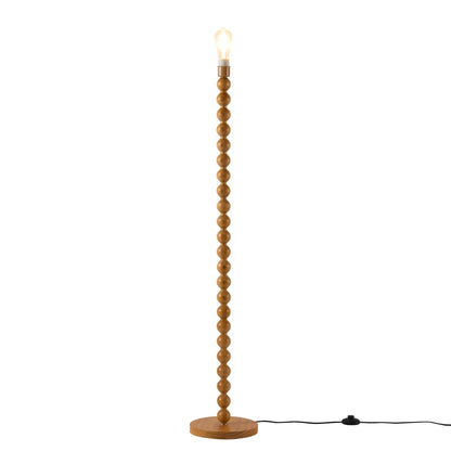 Mix and Match Floor Lamp Base Bobbin - Light Wood - DUSK
