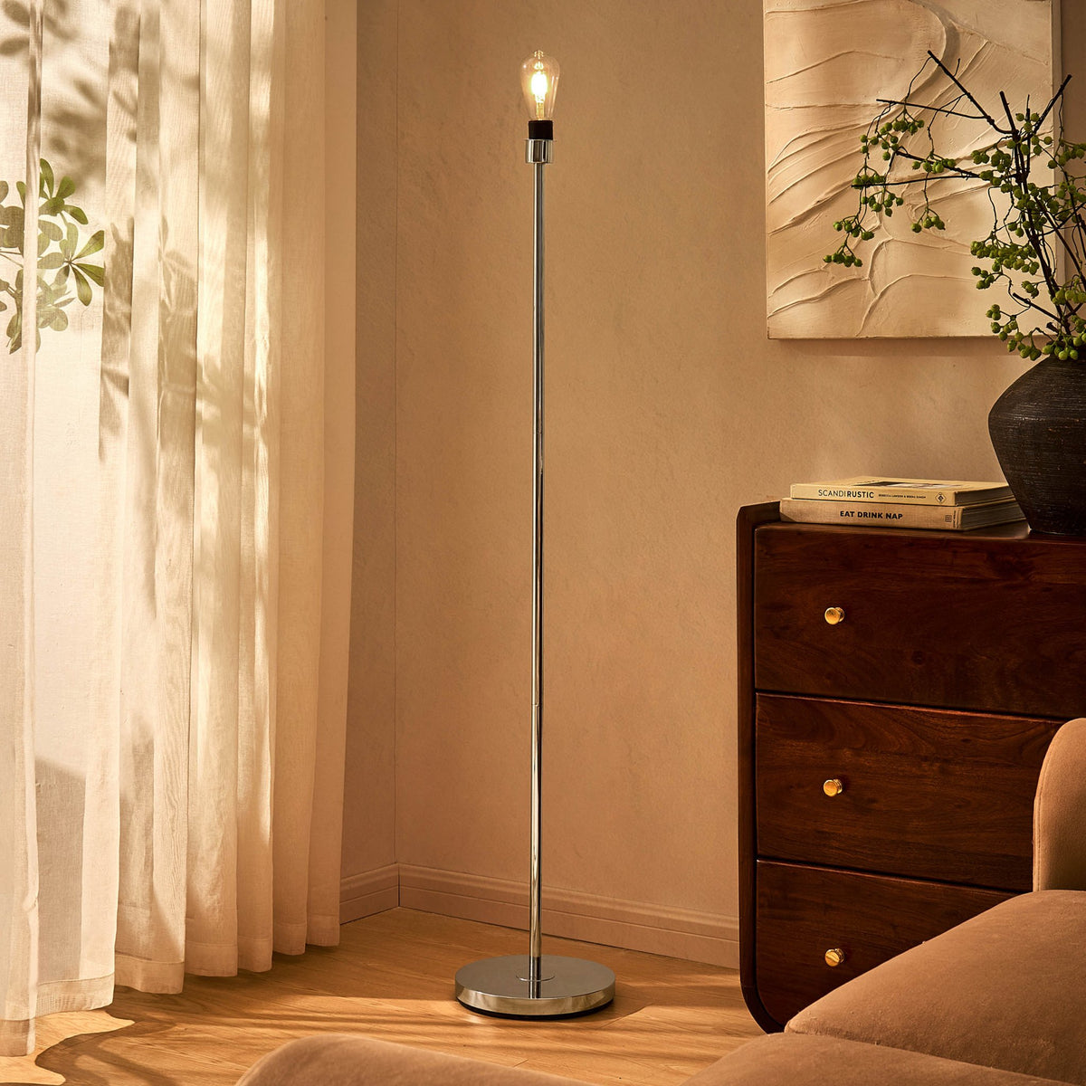 Mix and Match Floor Lamp Base - Chrome - DUSK