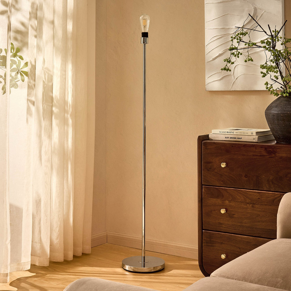 Mix and Match Floor Lamp Base - Chrome - DUSK