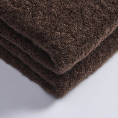 Mohair Style Sofa Throw - Chocolate - DUSK