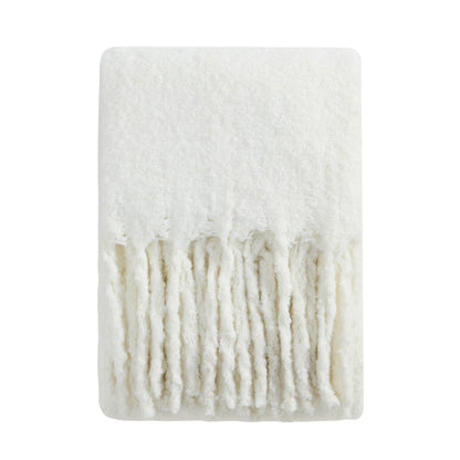 Mohair Style Sofa Throw - Natural - DUSK