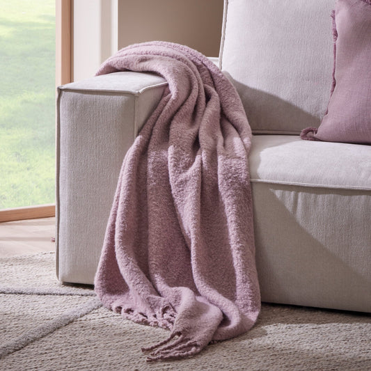 Mohair Style Throw 1.5x2m - Heather - DUSK