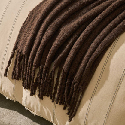 Mohair Style Throw - Chocolate - DUSK