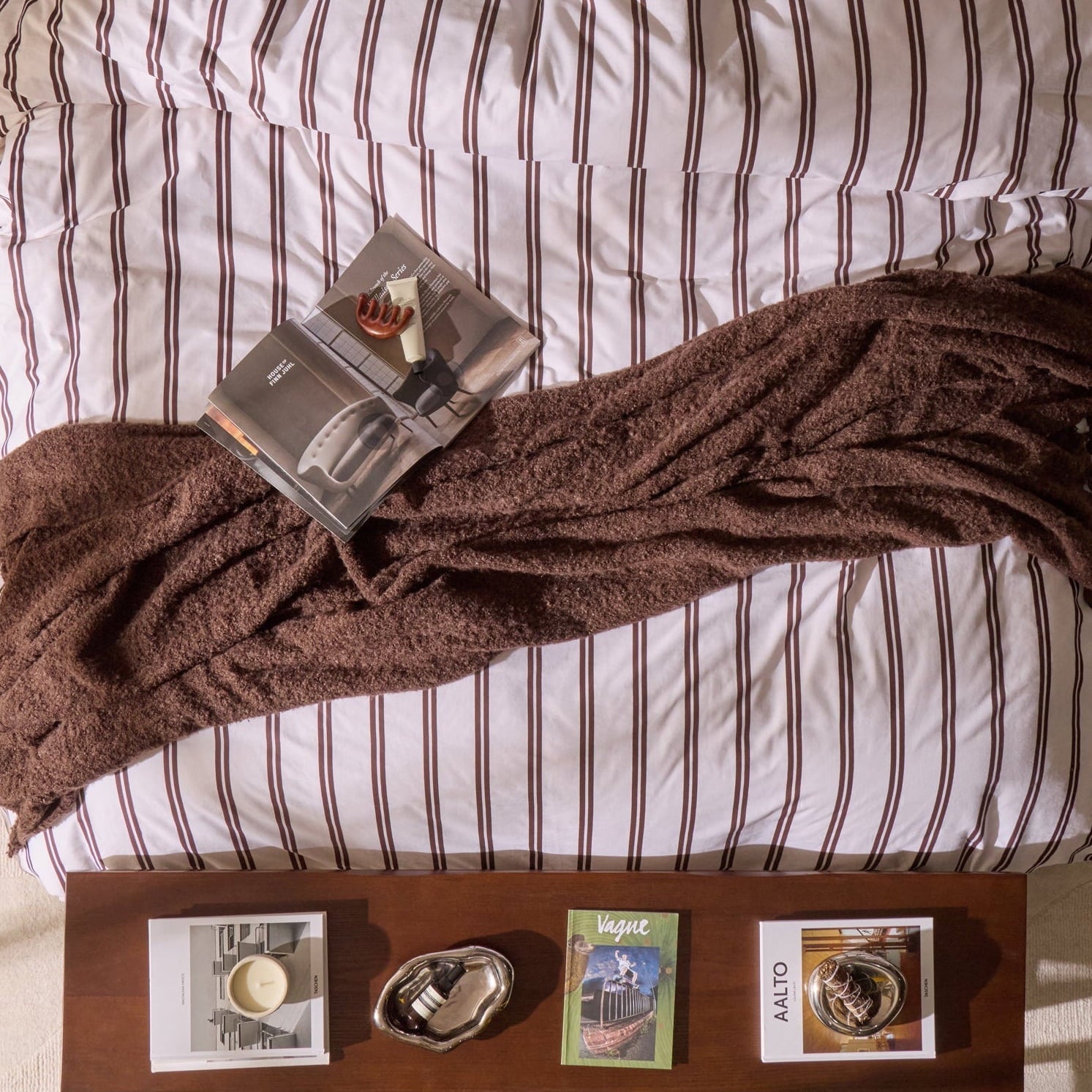 Mohair Style Throw - Chocolate - DUSK